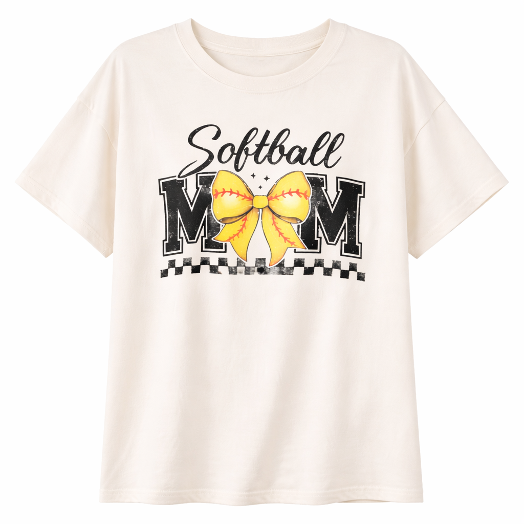 SOFTBALL BOW OVERSIZED TEE