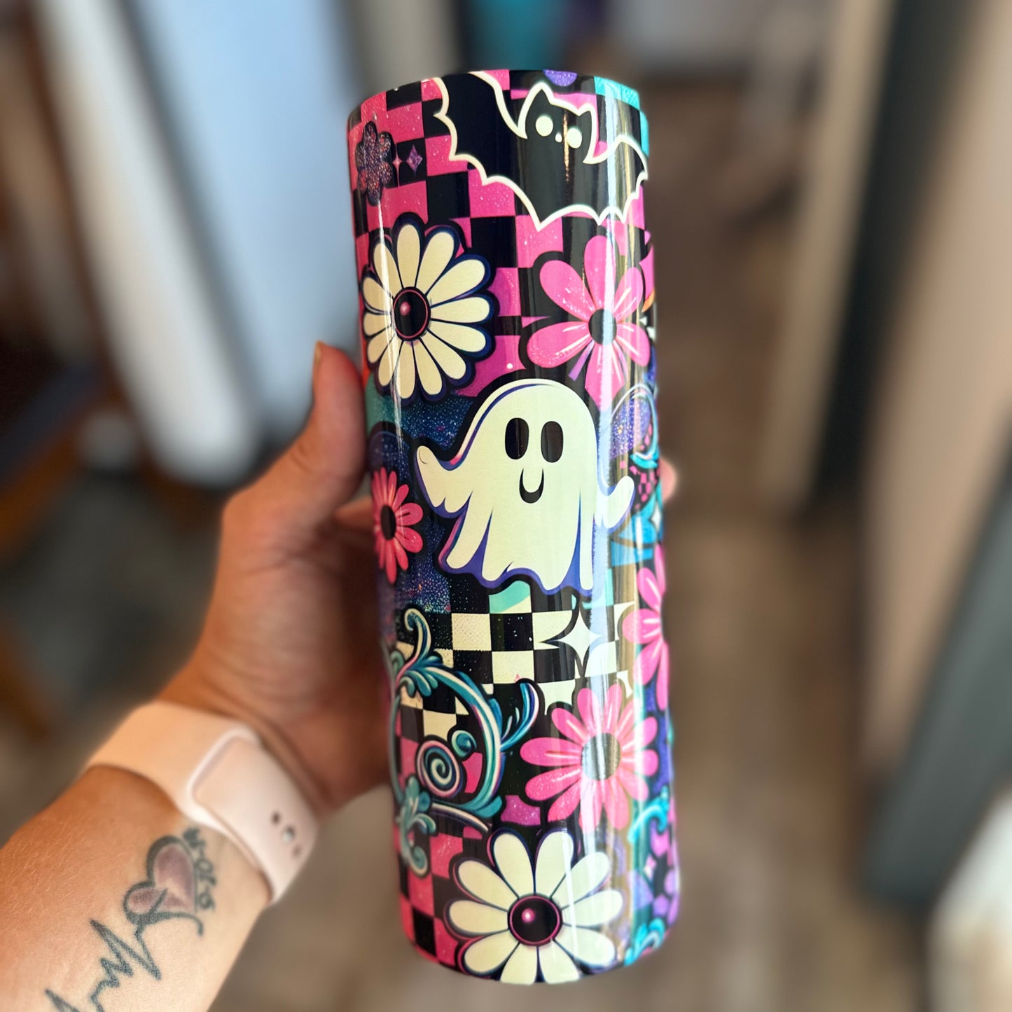 Spooky groovy 20 oz tumbler