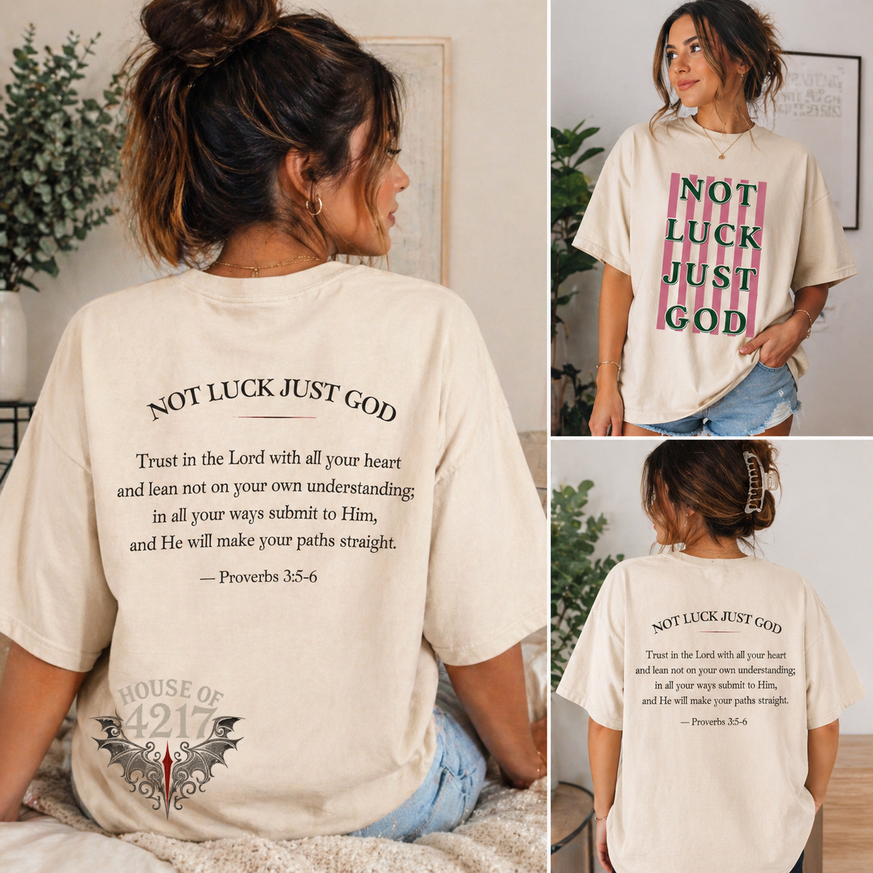 NOT LUCK JUST GOD TEE