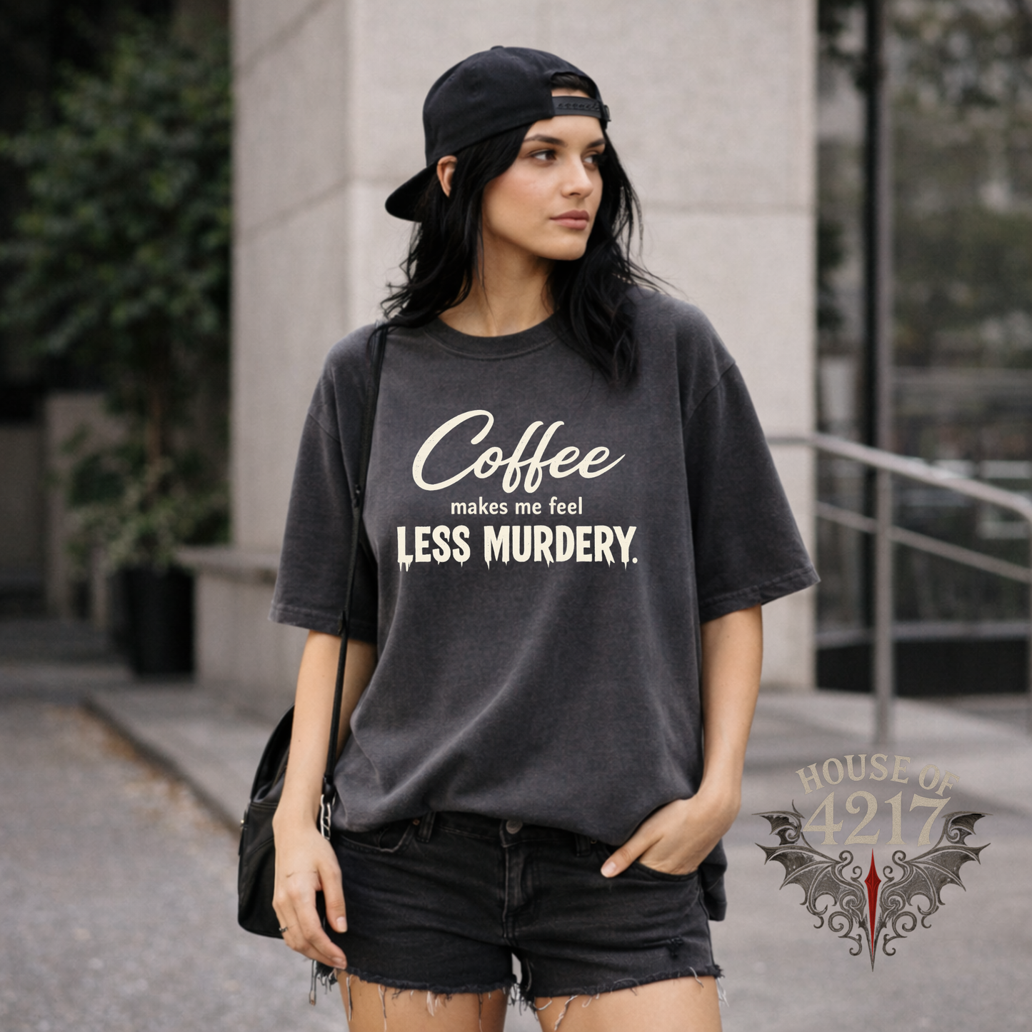 Coffee makes me less murdery Tee