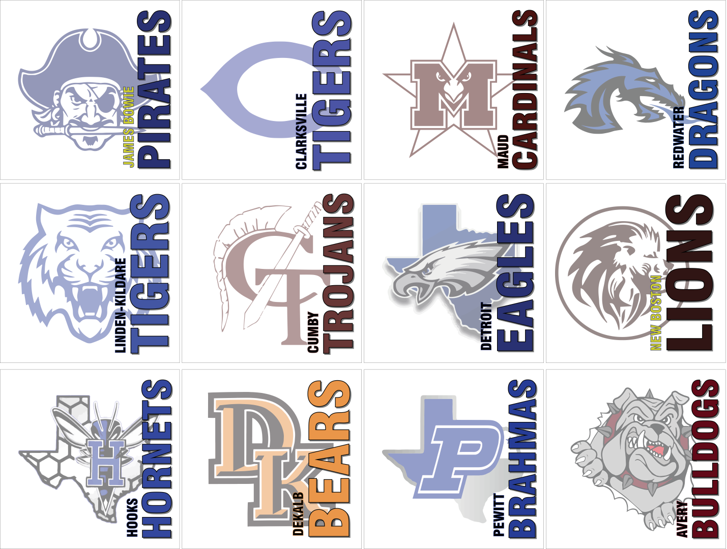 School Spirit Big Logo Tee *Custom for any school*