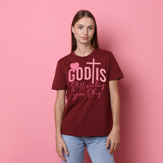 God is still writing tee