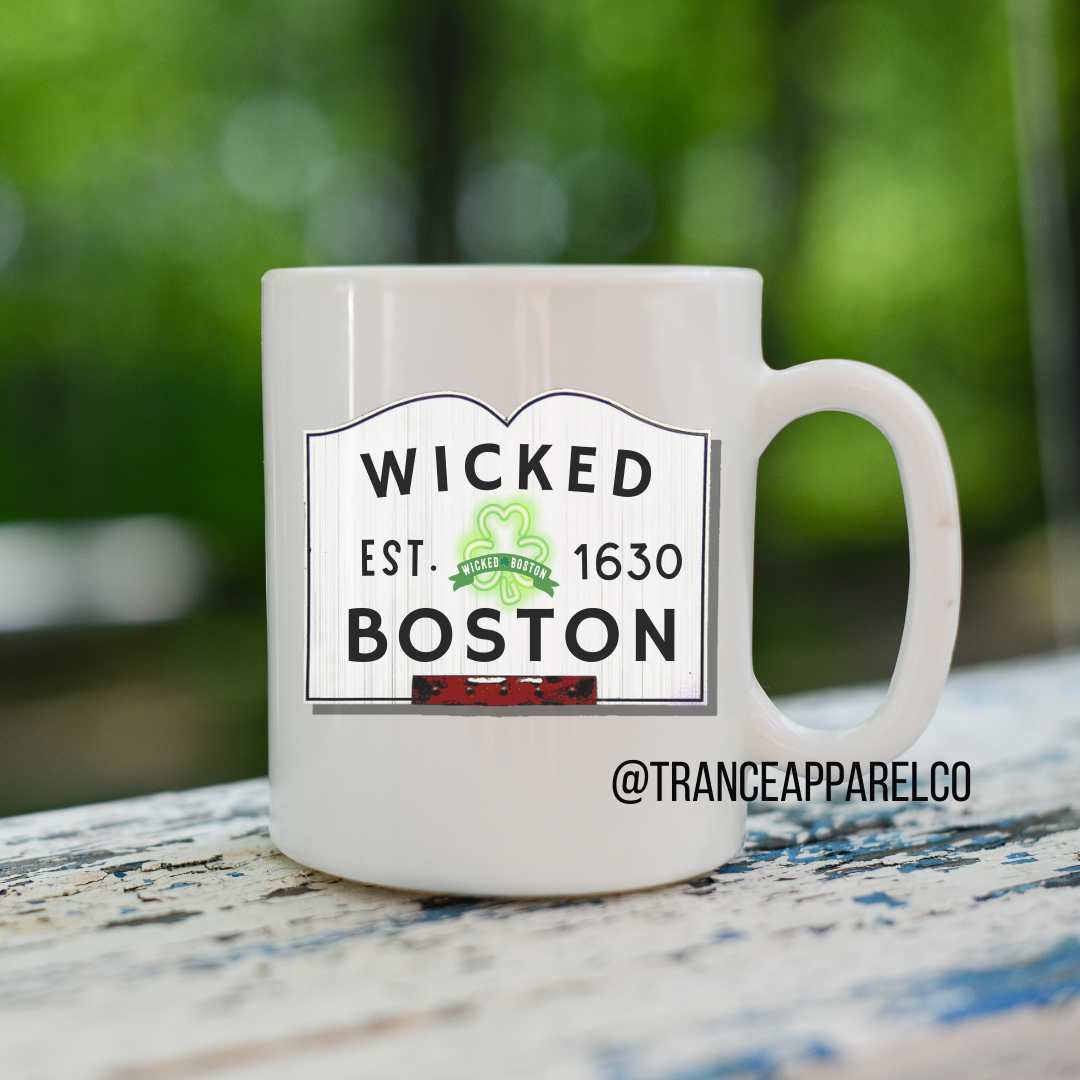 Wicked Boston Sign Mug